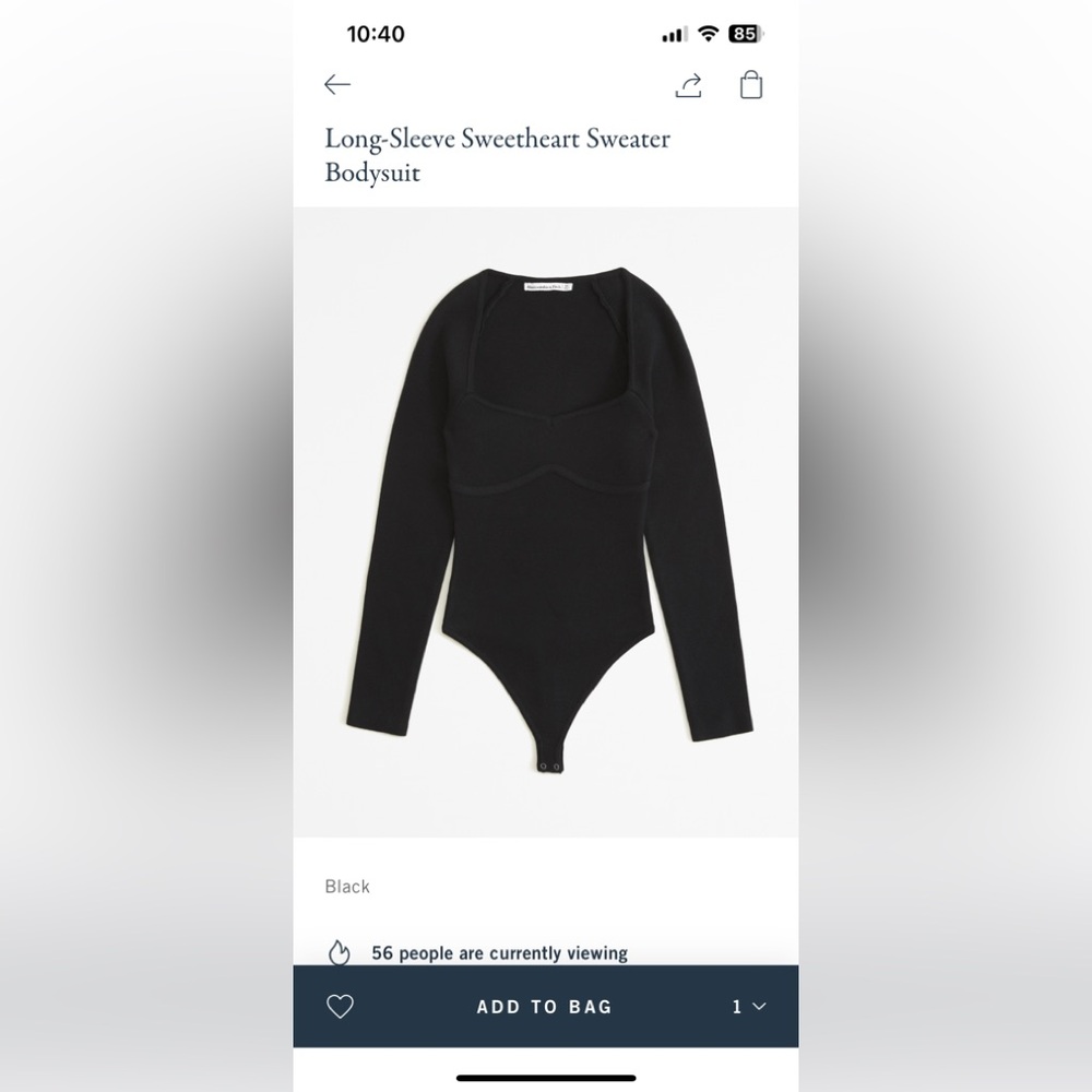 New Abercrombie body suit